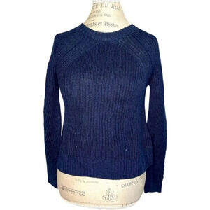 Ralph Lauren Black Label Navy Sweater Linen/Viscose Petite Small EUC HOST PICK